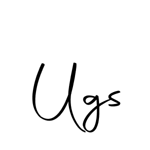 Make a beautiful signature design for name Ugs. With this signature (Autography-DOLnW) style, you can create a handwritten signature for free. Ugs signature style 10 images and pictures png