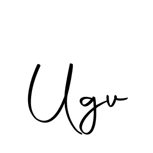 You should practise on your own different ways (Autography-DOLnW) to write your name (Ugv) in signature. don't let someone else do it for you. Ugv signature style 10 images and pictures png