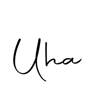 How to make Uha signature? Autography-DOLnW is a professional autograph style. Create handwritten signature for Uha name. Uha signature style 10 images and pictures png