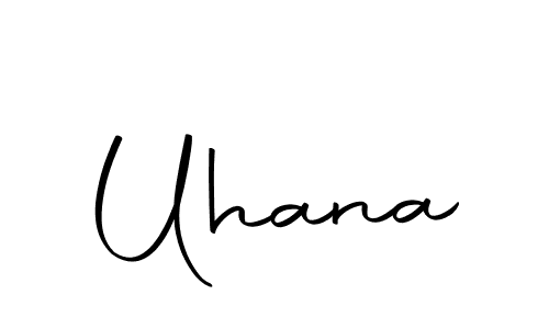 You should practise on your own different ways (Autography-DOLnW) to write your name (Uhana) in signature. don't let someone else do it for you. Uhana signature style 10 images and pictures png