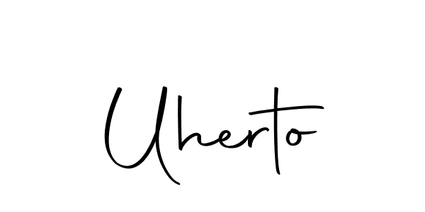 if you are searching for the best signature style for your name Uherto. so please give up your signature search. here we have designed multiple signature styles  using Autography-DOLnW. Uherto signature style 10 images and pictures png