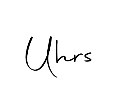 You should practise on your own different ways (Autography-DOLnW) to write your name (Uhrs) in signature. don't let someone else do it for you. Uhrs signature style 10 images and pictures png