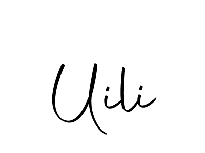 Create a beautiful signature design for name Uili. With this signature (Autography-DOLnW) fonts, you can make a handwritten signature for free. Uili signature style 10 images and pictures png