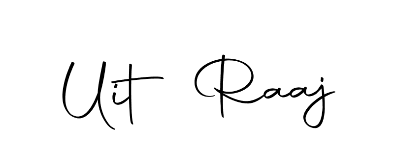 Create a beautiful signature design for name Uit Raaj. With this signature (Autography-DOLnW) fonts, you can make a handwritten signature for free. Uit Raaj signature style 10 images and pictures png