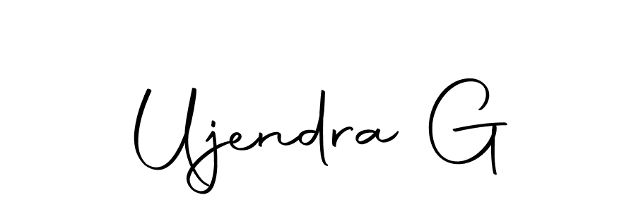 Here are the top 10 professional signature styles for the name Ujendra G. These are the best autograph styles you can use for your name. Ujendra G signature style 10 images and pictures png