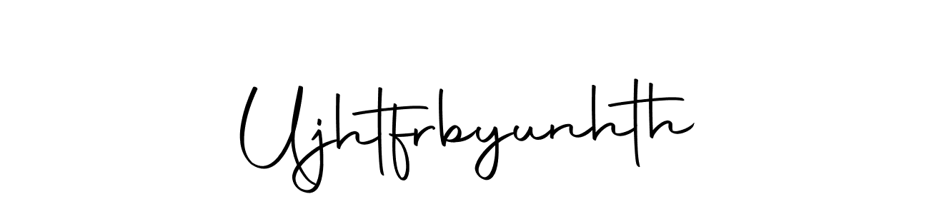 Create a beautiful signature design for name Ujhtfrbyunhth. With this signature (Autography-DOLnW) fonts, you can make a handwritten signature for free. Ujhtfrbyunhth signature style 10 images and pictures png