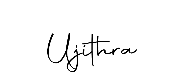 Ujithra stylish signature style. Best Handwritten Sign (Autography-DOLnW) for my name. Handwritten Signature Collection Ideas for my name Ujithra. Ujithra signature style 10 images and pictures png