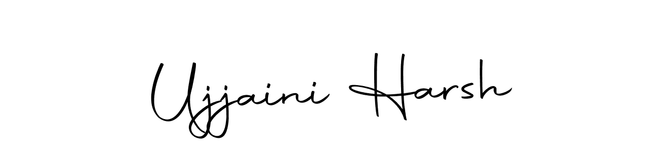 Design your own signature with our free online signature maker. With this signature software, you can create a handwritten (Autography-DOLnW) signature for name Ujjaini Harsh. Ujjaini Harsh signature style 10 images and pictures png