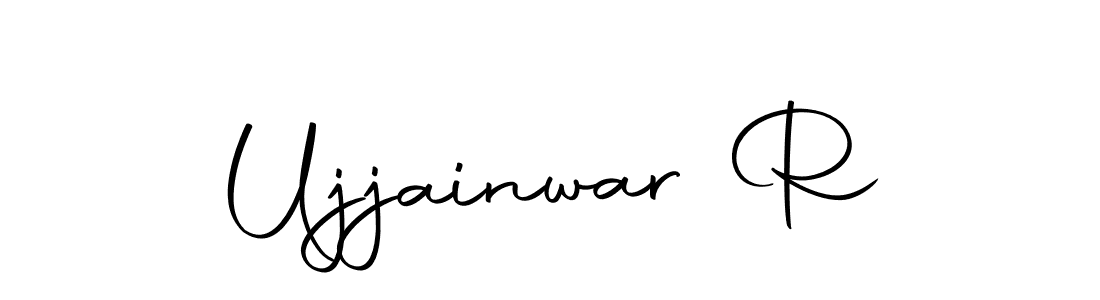 How to make Ujjainwar R signature? Autography-DOLnW is a professional autograph style. Create handwritten signature for Ujjainwar R name. Ujjainwar R signature style 10 images and pictures png