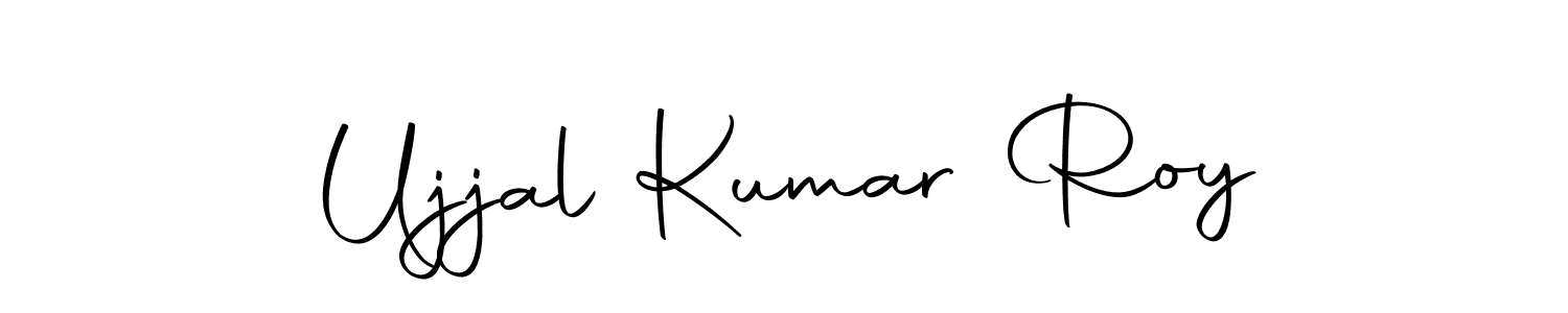 How to make Ujjal Kumar Roy name signature. Use Autography-DOLnW style for creating short signs online. This is the latest handwritten sign. Ujjal Kumar Roy signature style 10 images and pictures png
