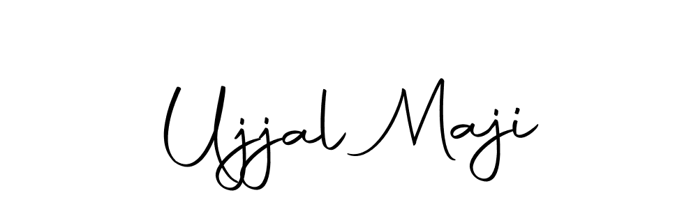 How to make Ujjal Maji name signature. Use Autography-DOLnW style for creating short signs online. This is the latest handwritten sign. Ujjal Maji signature style 10 images and pictures png