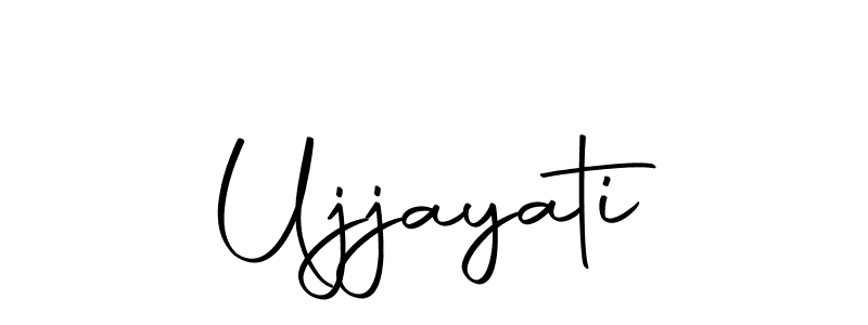 Use a signature maker to create a handwritten signature online. With this signature software, you can design (Autography-DOLnW) your own signature for name Ujjayati. Ujjayati signature style 10 images and pictures png