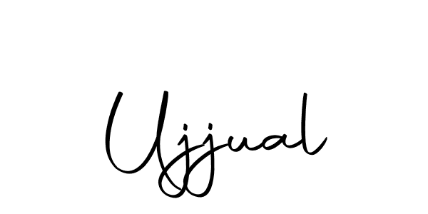 Make a beautiful signature design for name Ujjual. With this signature (Autography-DOLnW) style, you can create a handwritten signature for free. Ujjual signature style 10 images and pictures png