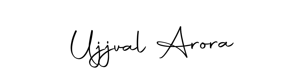 The best way (Autography-DOLnW) to make a short signature is to pick only two or three words in your name. The name Ujjval Arora include a total of six letters. For converting this name. Ujjval Arora signature style 10 images and pictures png