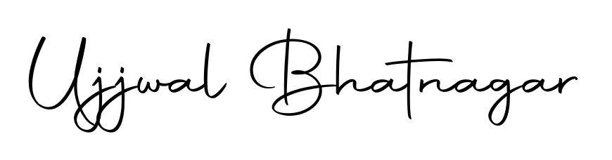 This is the best signature style for the Ujjwal Bhatnagar name. Also you like these signature font (Autography-DOLnW). Mix name signature. Ujjwal Bhatnagar signature style 10 images and pictures png