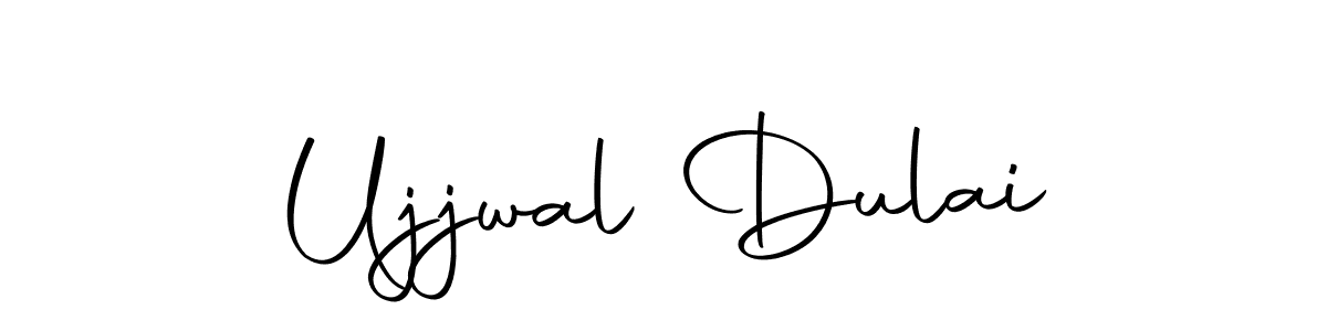How to make Ujjwal Dulai name signature. Use Autography-DOLnW style for creating short signs online. This is the latest handwritten sign. Ujjwal Dulai signature style 10 images and pictures png
