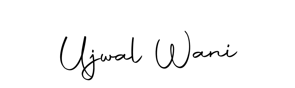 if you are searching for the best signature style for your name Ujwal Wani. so please give up your signature search. here we have designed multiple signature styles  using Autography-DOLnW. Ujwal Wani signature style 10 images and pictures png