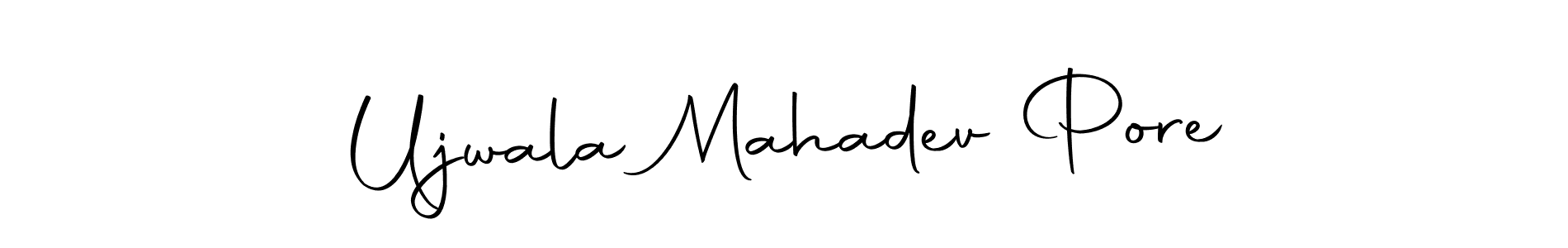 Create a beautiful signature design for name Ujwala Mahadev Pore. With this signature (Autography-DOLnW) fonts, you can make a handwritten signature for free. Ujwala Mahadev Pore signature style 10 images and pictures png