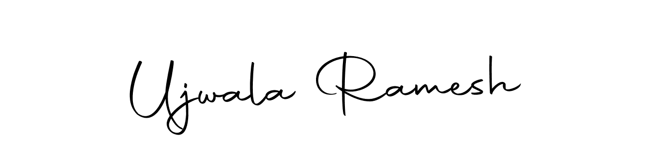 Ujwala Ramesh stylish signature style. Best Handwritten Sign (Autography-DOLnW) for my name. Handwritten Signature Collection Ideas for my name Ujwala Ramesh. Ujwala Ramesh signature style 10 images and pictures png