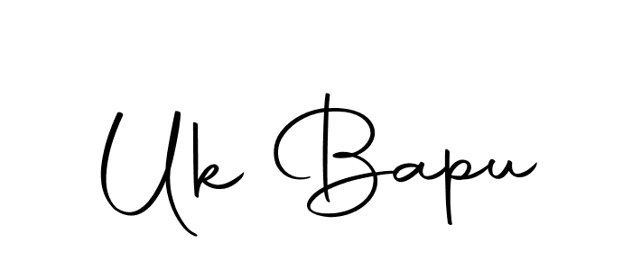 You should practise on your own different ways (Autography-DOLnW) to write your name (Uk Bapu) in signature. don't let someone else do it for you. Uk Bapu signature style 10 images and pictures png