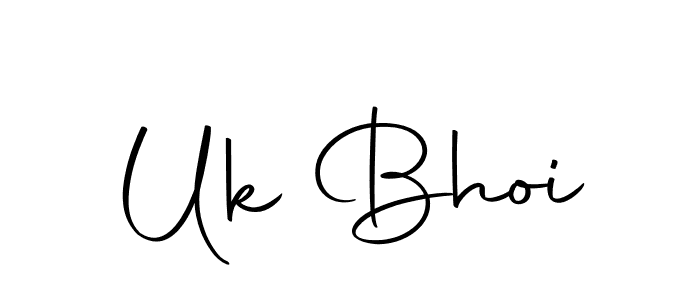 Design your own signature with our free online signature maker. With this signature software, you can create a handwritten (Autography-DOLnW) signature for name Uk Bhoi. Uk Bhoi signature style 10 images and pictures png