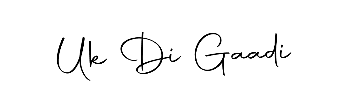 Also we have Uk Di Gaadi name is the best signature style. Create professional handwritten signature collection using Autography-DOLnW autograph style. Uk Di Gaadi signature style 10 images and pictures png