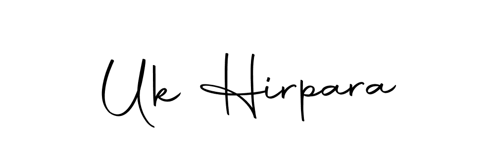 You can use this online signature creator to create a handwritten signature for the name Uk Hirpara. This is the best online autograph maker. Uk Hirpara signature style 10 images and pictures png