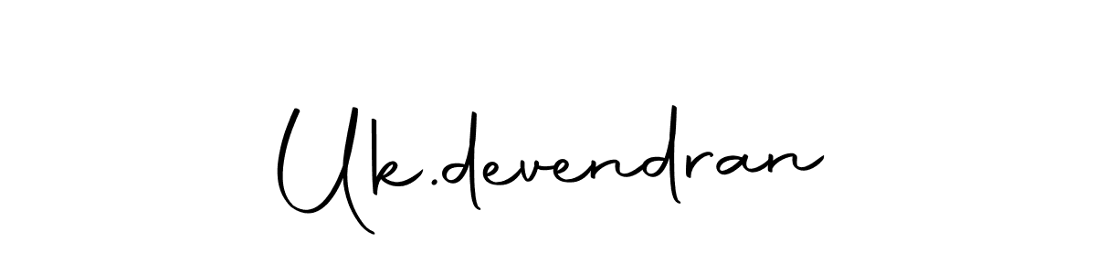 Create a beautiful signature design for name Uk.devendran. With this signature (Autography-DOLnW) fonts, you can make a handwritten signature for free. Uk.devendran signature style 10 images and pictures png