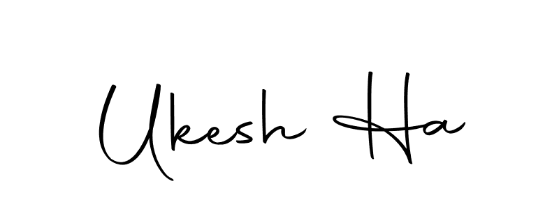 It looks lik you need a new signature style for name Ukesh Ha. Design unique handwritten (Autography-DOLnW) signature with our free signature maker in just a few clicks. Ukesh Ha signature style 10 images and pictures png