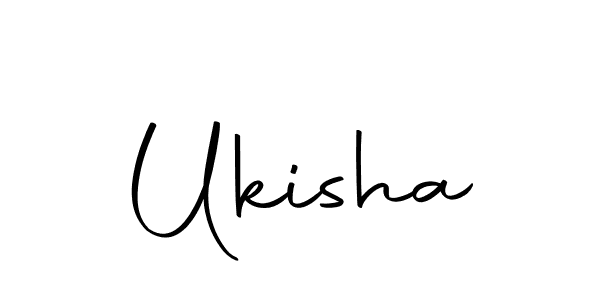 Create a beautiful signature design for name Ukisha. With this signature (Autography-DOLnW) fonts, you can make a handwritten signature for free. Ukisha signature style 10 images and pictures png