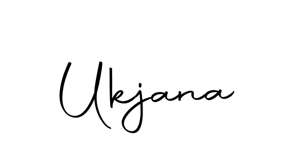 Make a beautiful signature design for name Ukjana. With this signature (Autography-DOLnW) style, you can create a handwritten signature for free. Ukjana signature style 10 images and pictures png