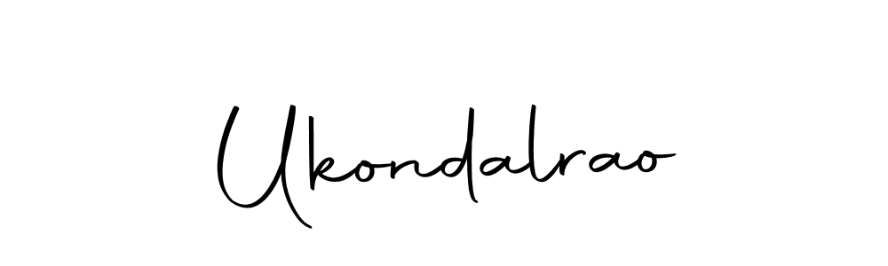 Make a beautiful signature design for name Ukondalrao. Use this online signature maker to create a handwritten signature for free. Ukondalrao signature style 10 images and pictures png