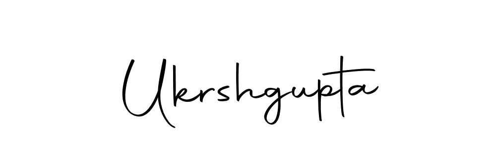 Create a beautiful signature design for name Ukrshgupta. With this signature (Autography-DOLnW) fonts, you can make a handwritten signature for free. Ukrshgupta signature style 10 images and pictures png