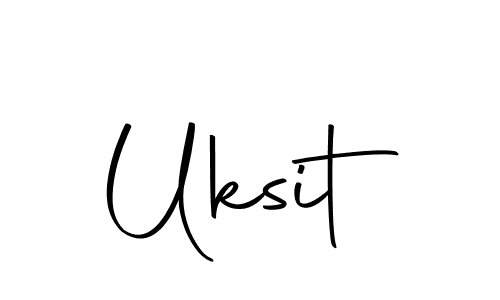 Uksit stylish signature style. Best Handwritten Sign (Autography-DOLnW) for my name. Handwritten Signature Collection Ideas for my name Uksit. Uksit signature style 10 images and pictures png