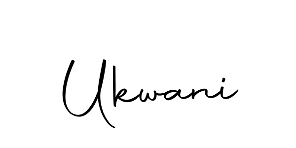 Design your own signature with our free online signature maker. With this signature software, you can create a handwritten (Autography-DOLnW) signature for name Ukwani. Ukwani signature style 10 images and pictures png