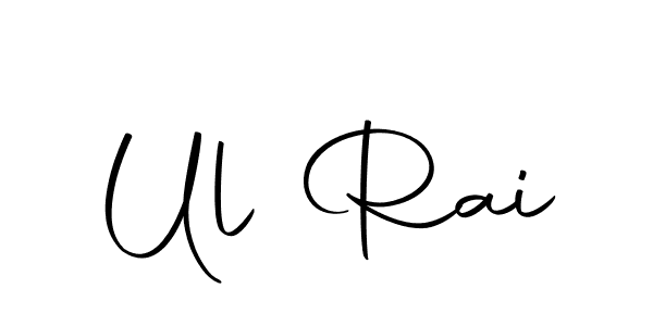 The best way (Autography-DOLnW) to make a short signature is to pick only two or three words in your name. The name Ul Rai include a total of six letters. For converting this name. Ul Rai signature style 10 images and pictures png