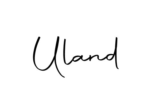 The best way (Autography-DOLnW) to make a short signature is to pick only two or three words in your name. The name Uland include a total of six letters. For converting this name. Uland signature style 10 images and pictures png