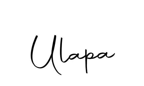 Make a beautiful signature design for name Ulapa. With this signature (Autography-DOLnW) style, you can create a handwritten signature for free. Ulapa signature style 10 images and pictures png