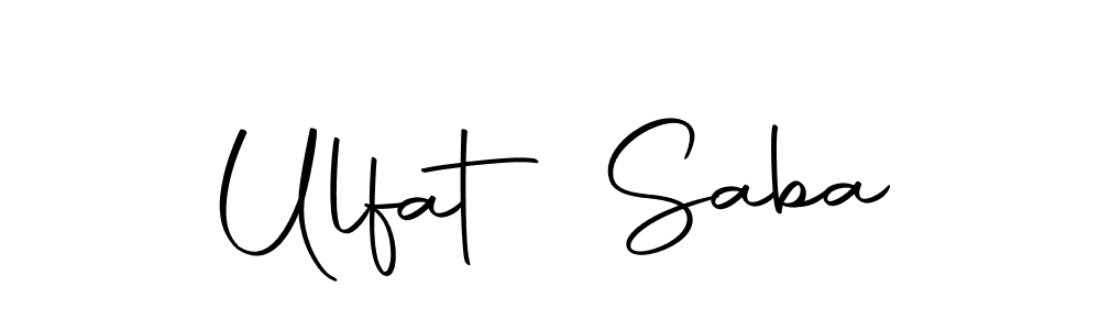 Autography-DOLnW is a professional signature style that is perfect for those who want to add a touch of class to their signature. It is also a great choice for those who want to make their signature more unique. Get Ulfat Saba name to fancy signature for free. Ulfat Saba signature style 10 images and pictures png