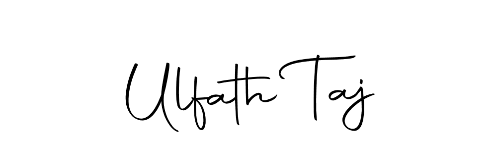 You should practise on your own different ways (Autography-DOLnW) to write your name (Ulfath Taj) in signature. don't let someone else do it for you. Ulfath Taj signature style 10 images and pictures png