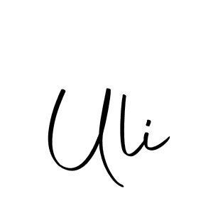 Design your own signature with our free online signature maker. With this signature software, you can create a handwritten (Autography-DOLnW) signature for name Uli. Uli signature style 10 images and pictures png