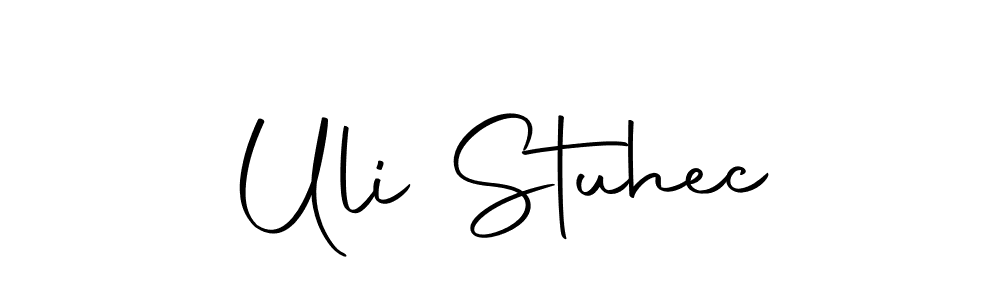 Design your own signature with our free online signature maker. With this signature software, you can create a handwritten (Autography-DOLnW) signature for name Uli Stuhec. Uli Stuhec signature style 10 images and pictures png