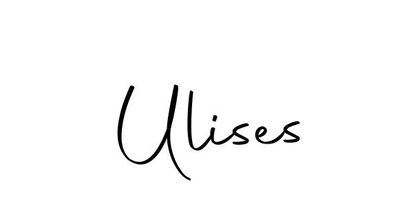 Create a beautiful signature design for name Ulises. With this signature (Autography-DOLnW) fonts, you can make a handwritten signature for free. Ulises signature style 10 images and pictures png