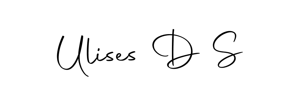 You should practise on your own different ways (Autography-DOLnW) to write your name (Ulises D S) in signature. don't let someone else do it for you. Ulises D S signature style 10 images and pictures png