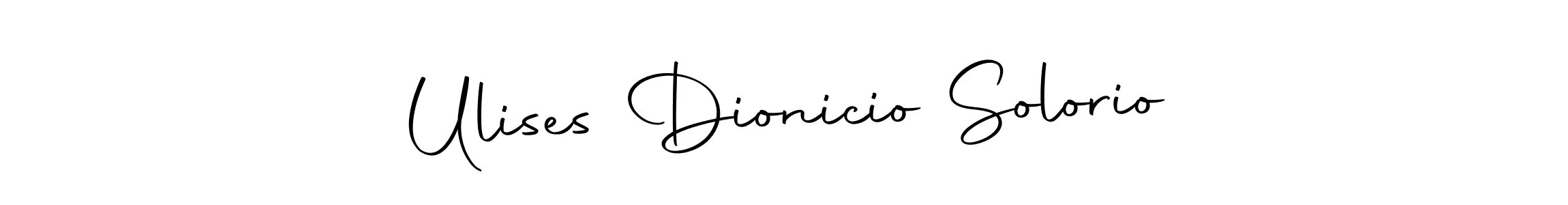 Also You can easily find your signature by using the search form. We will create Ulises Dionicio Solorio name handwritten signature images for you free of cost using Autography-DOLnW sign style. Ulises Dionicio Solorio signature style 10 images and pictures png