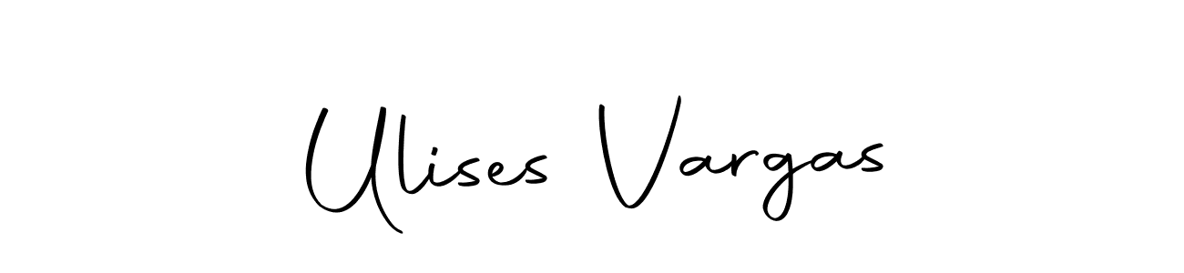 How to make Ulises Vargas name signature. Use Autography-DOLnW style for creating short signs online. This is the latest handwritten sign. Ulises Vargas signature style 10 images and pictures png