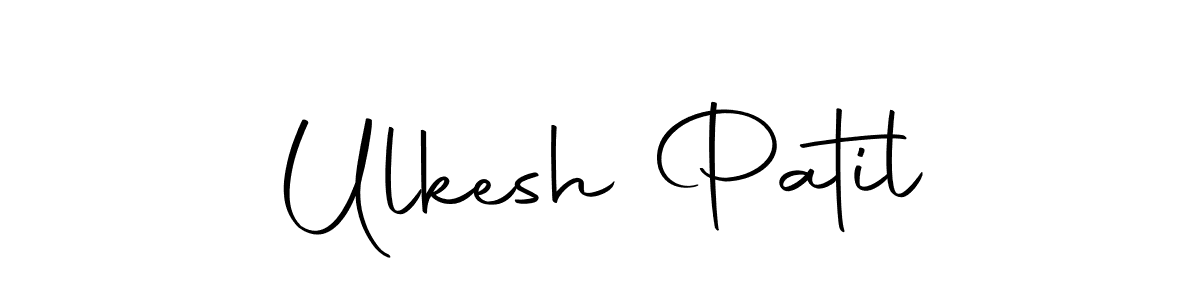 Create a beautiful signature design for name Ulkesh Patil. With this signature (Autography-DOLnW) fonts, you can make a handwritten signature for free. Ulkesh Patil signature style 10 images and pictures png