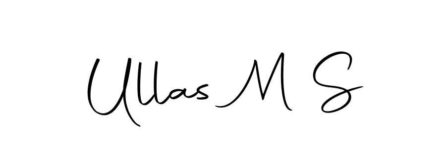 Make a beautiful signature design for name Ullas M S. Use this online signature maker to create a handwritten signature for free. Ullas M S signature style 10 images and pictures png