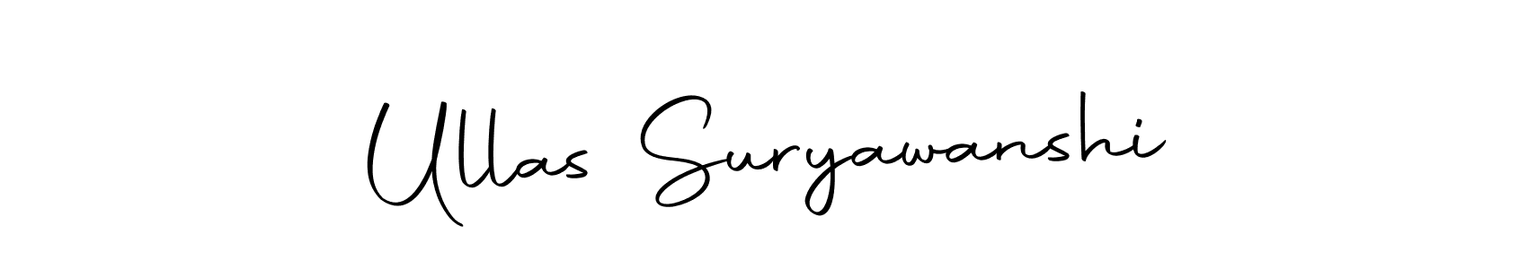 Create a beautiful signature design for name Ullas Suryawanshi. With this signature (Autography-DOLnW) fonts, you can make a handwritten signature for free. Ullas Suryawanshi signature style 10 images and pictures png