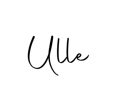 Create a beautiful signature design for name Ulle. With this signature (Autography-DOLnW) fonts, you can make a handwritten signature for free. Ulle signature style 10 images and pictures png